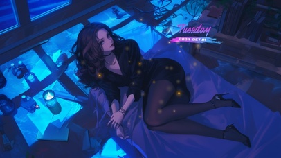 她的轮廓如雕塑般完美