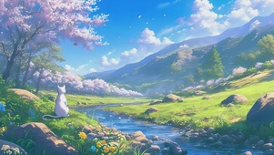 动漫场景治愈壁纸