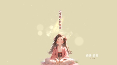 心无暇，行如玉。