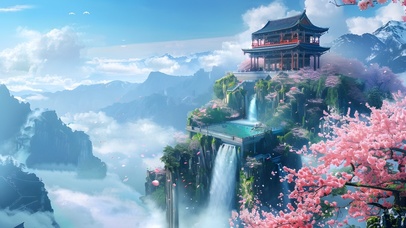 山寺桃花始盛开