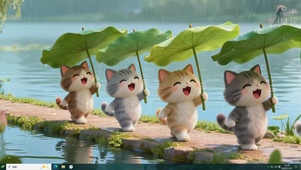 一群快乐的小猫咪