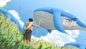 夏天，捕鱼