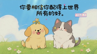 温馨治愈系文字桌面