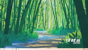 竹林景色桌面主题