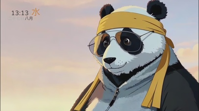 花漾壁纸|帅气的大熊猫