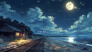海边的夜晚