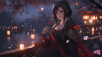 古风朦胧感美女