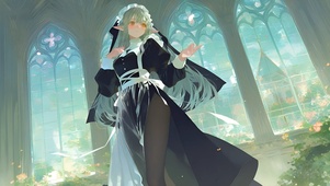 可琳·威克斯-黑丝修女制服美女