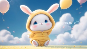 4k云朵小兔