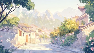 在古城中漫步