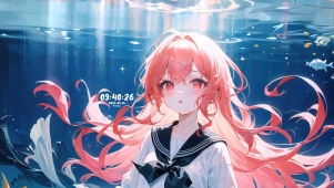 4K清纯可爱海底少女