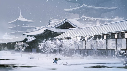 唯美冬季 欢乐波吉