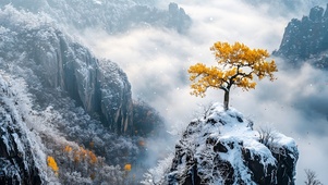 孤树傲雪