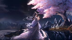 樱花树下