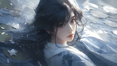 4K清纯古风女孩