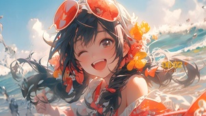 海边阳光女孩