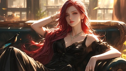 4K 红发欧美女神