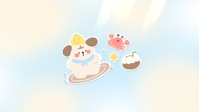 冲浪小狗