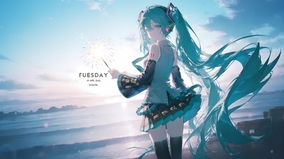 海边初音女孩