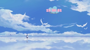 清新 海
