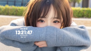 4K午后清纯可爱AI美女