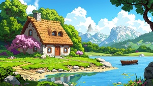 河边小屋