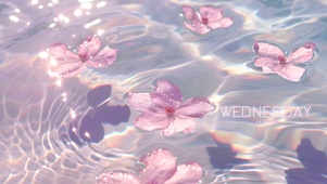 樱花湖水