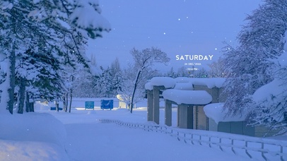 4K唯美冬季小路