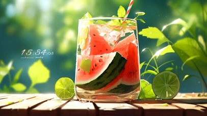 西瓜冷饮