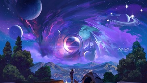 4K梦幻宇宙星空风景