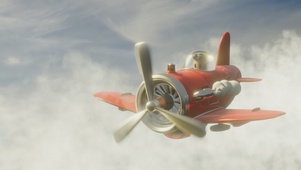 在云端飞行的小飞机