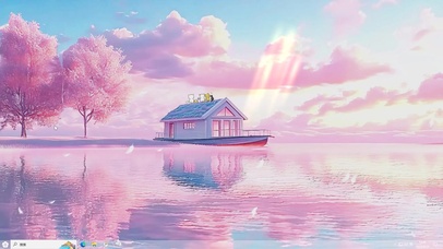 粉色的回忆-桌面主题