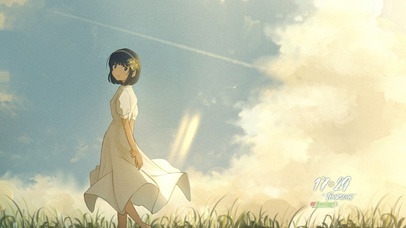 白裙少女