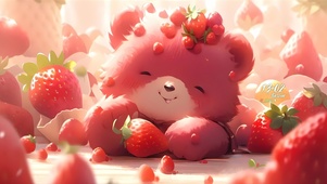 可爱草莓熊