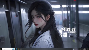 禁欲系长发美女