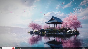 古风治愈AI海景-桌面主题