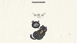 简约摸鱼专业户 猫小黑