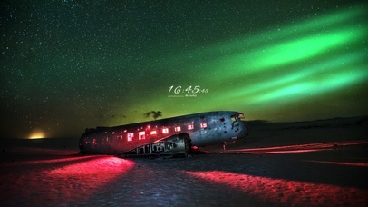 4K唯美治愈 极光星夜