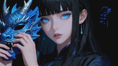 暗黑国风龙神少女