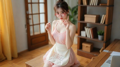 迷人眼镜萌妹性感治愈美少女