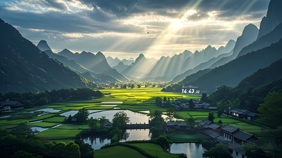 青山鸟鸣乡村4K