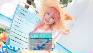 4K夏日泳装美女