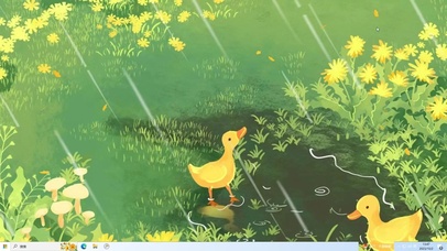 鸭子戏水  主题