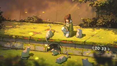 4K治愈猫猫一起晒太阳