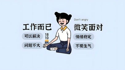工作而已 微笑面对