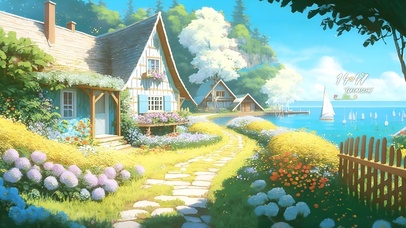 4k海边温馨小屋