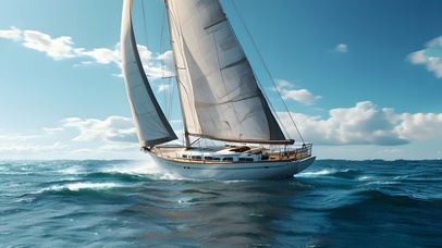 大海的味道直挂云帆济沧海帆船