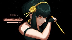 金发像素美女