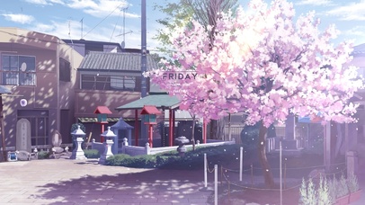 春天唯美樱花街道