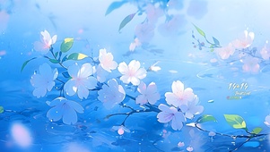 清新白色花蕊